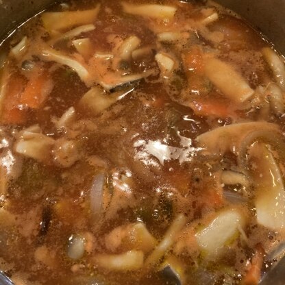 鶏ササミを入れて作りました
美味しいスープでした